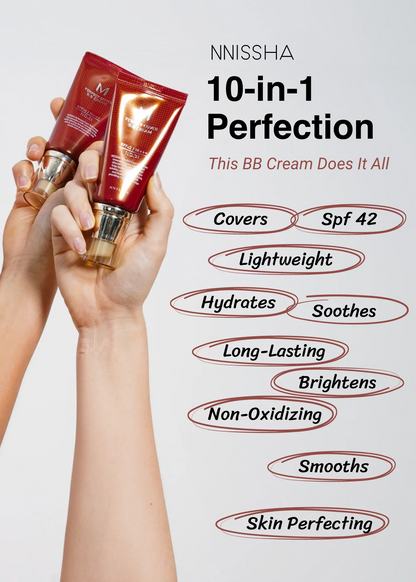 🔥Cardi Bs' Pick: M Perfect Cover BB Cream SPF 42 PA+++(50ml) 69 Fl Oz -Tinted Moisturizer with SPF✨