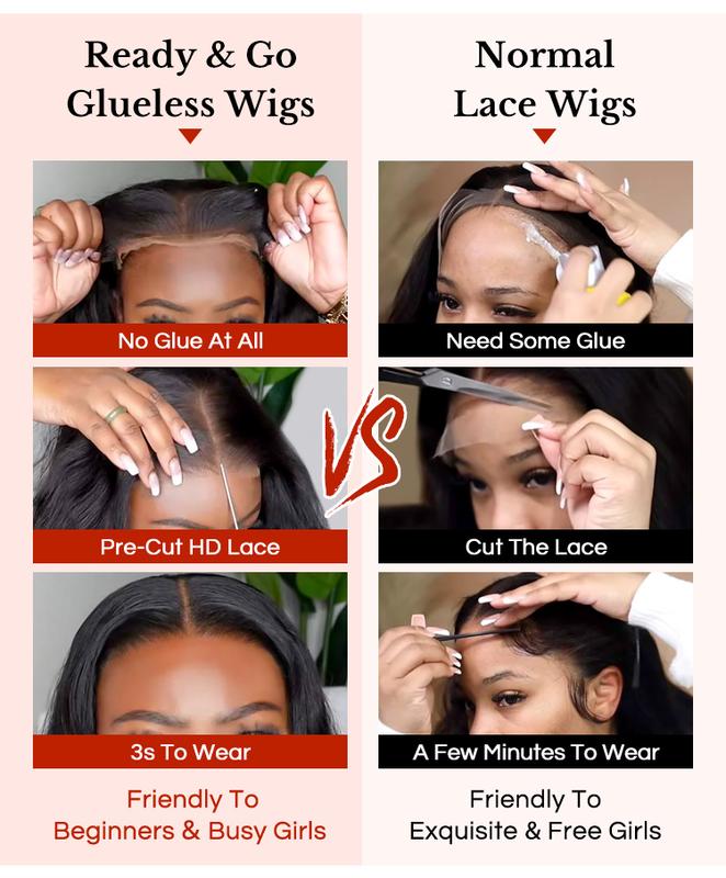 250% Density Body Wave Glueless Wig – Pre Cut & Pre Bleached 6x8 Lace Closure | Side Part, Layered Cut, Ready to Wear