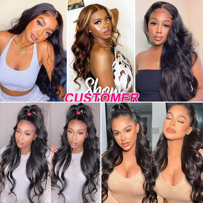 250% Density Body Wave Glueless Wig – Pre Cut & Pre Bleached 6x8 Lace Closure | Side Part, Layered Cut, Ready to Wear