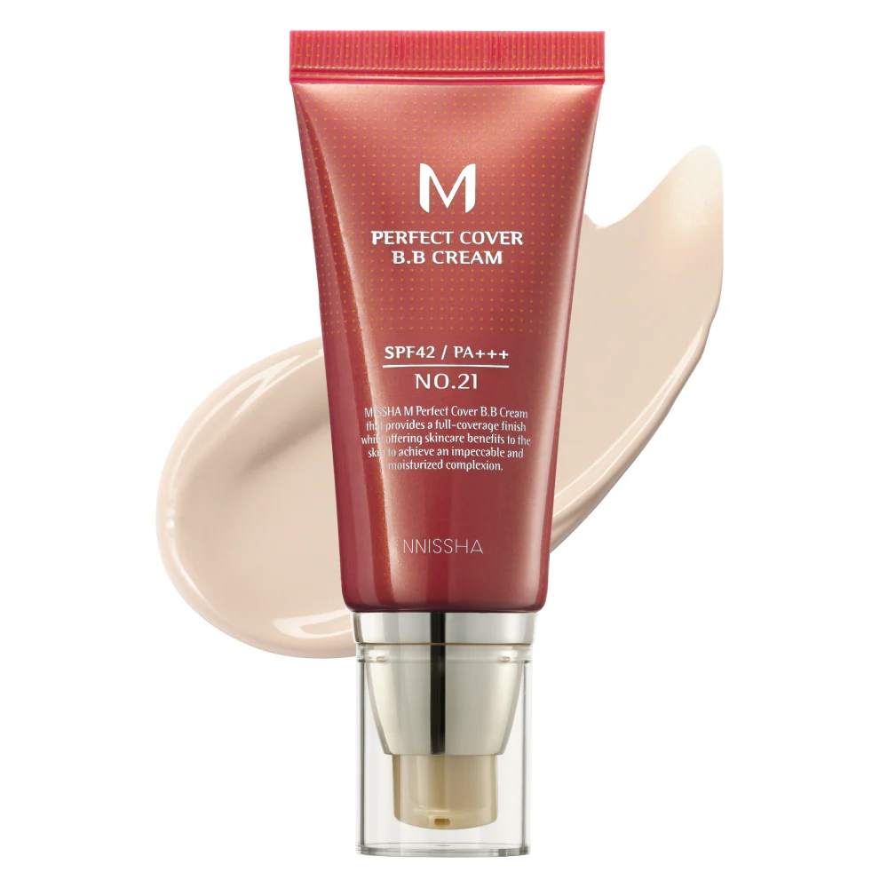 🔥Cardi Bs' Pick: M Perfect Cover BB Cream SPF 42 PA+++(50ml) 69 Fl Oz -Tinted Moisturizer with SPF✨