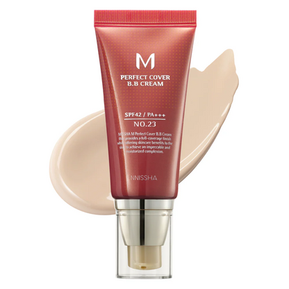 🔥Cardi Bs' Pick: M Perfect Cover BB Cream SPF 42 PA+++(50ml) 69 Fl Oz -Tinted Moisturizer with SPF✨